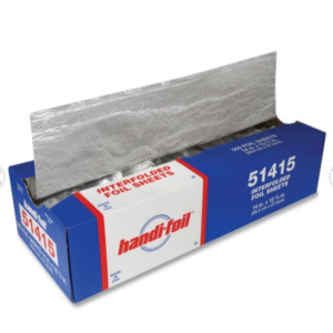 Handi-Foil 51415 10.75 in. x 14 in. Interfold Foil Sheets (6 Boxes/Carton)