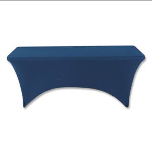 Iceberg 16526 iGear 30 in. x 72 in. Polyester/Spandex Fabric Table Cover - Blue