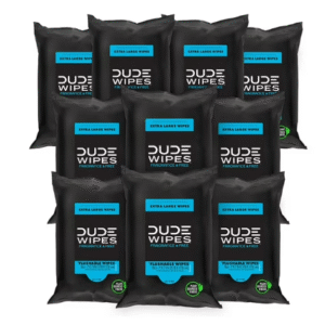 DUDE Wipes XL Flushable Wipes, Fragrance Free, 10 ct., 180 wipes