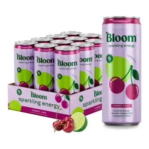 Bloom Sparkling Energy Drink, 12oz