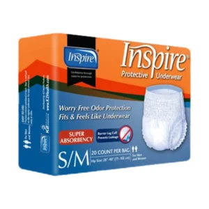 Inspire Adult Diaper Incontinence Underwearsmall/Medium (Pack of 80)
